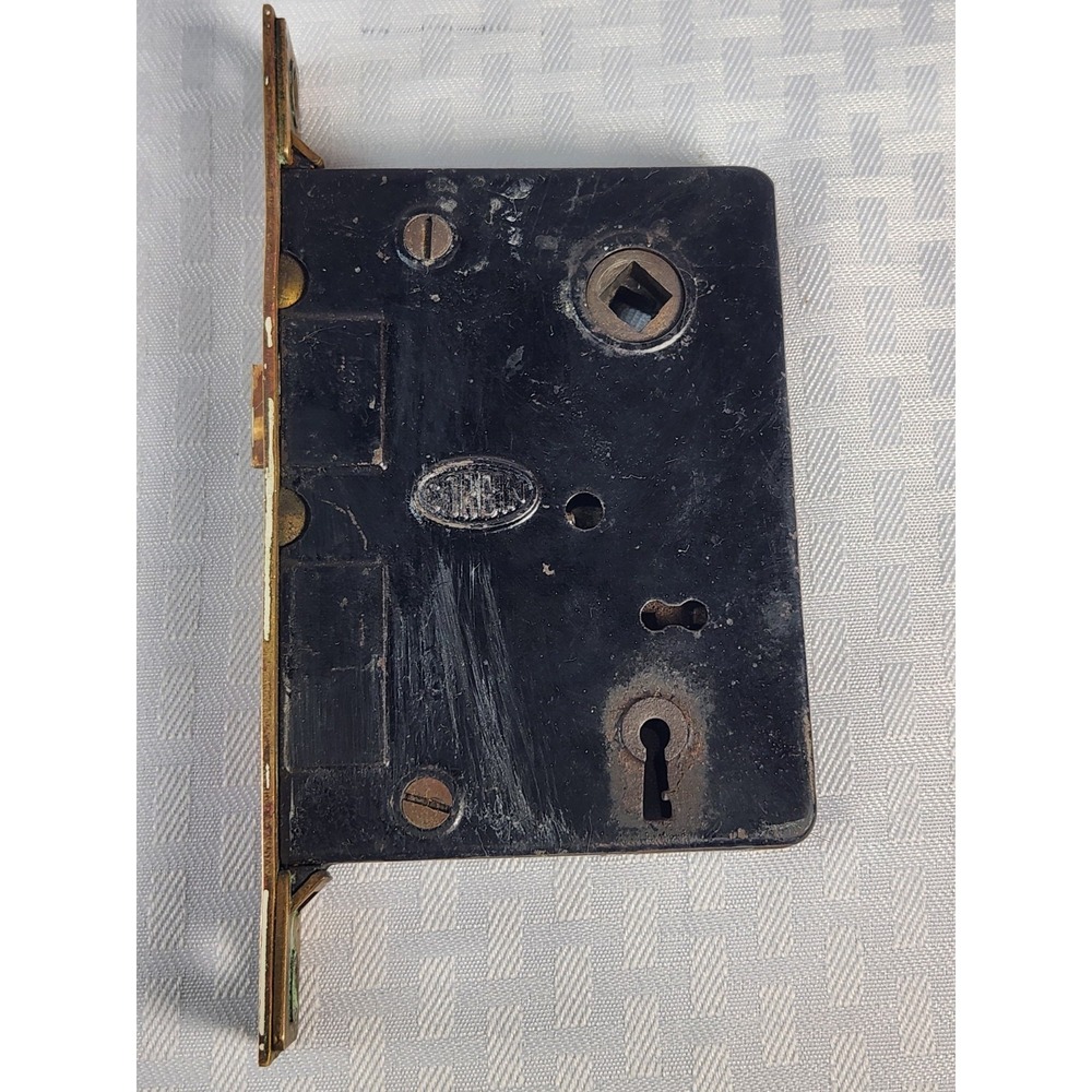 Antique Corbin Entry Exterior Door Mortise Lock Brass‎ Cast Iron Restoration